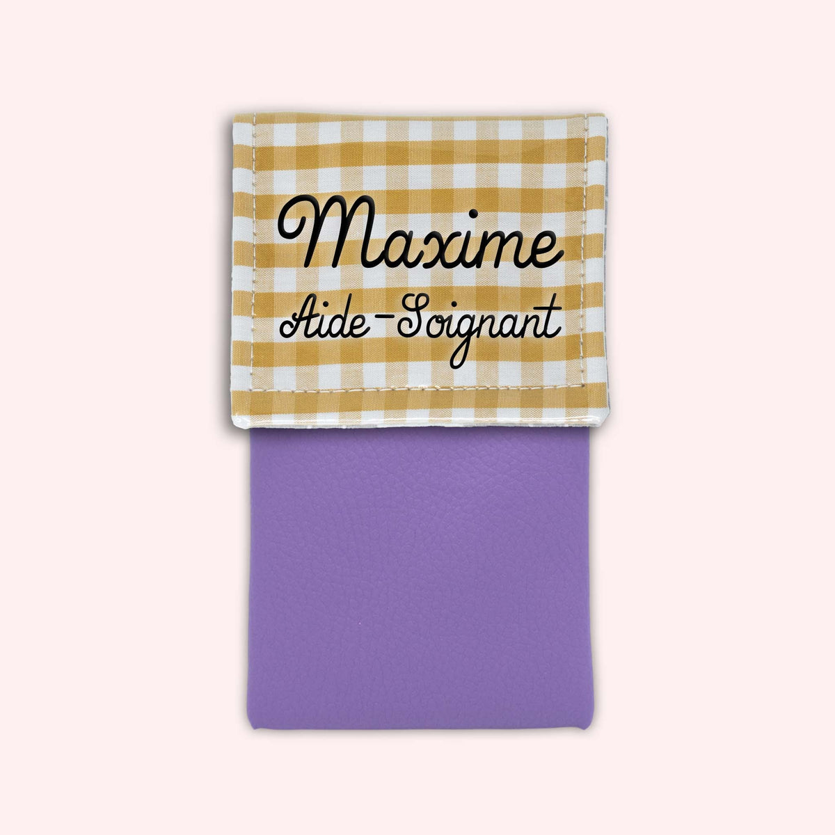 Pochette aimantée Vichy Dune
