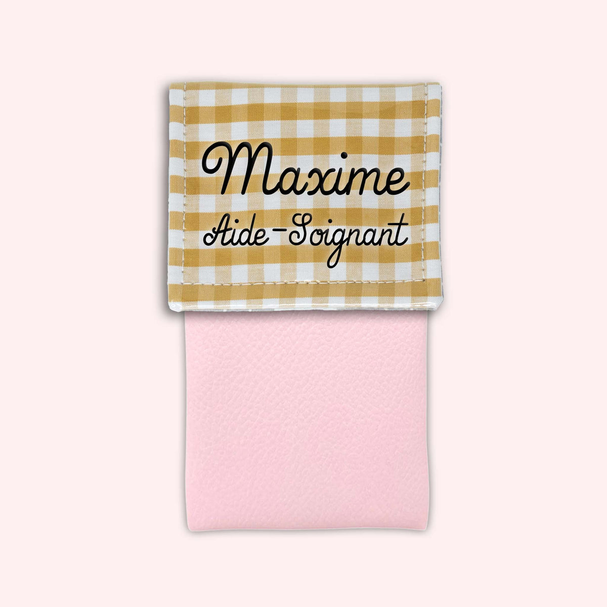 Pochette aimantée Vichy Dune