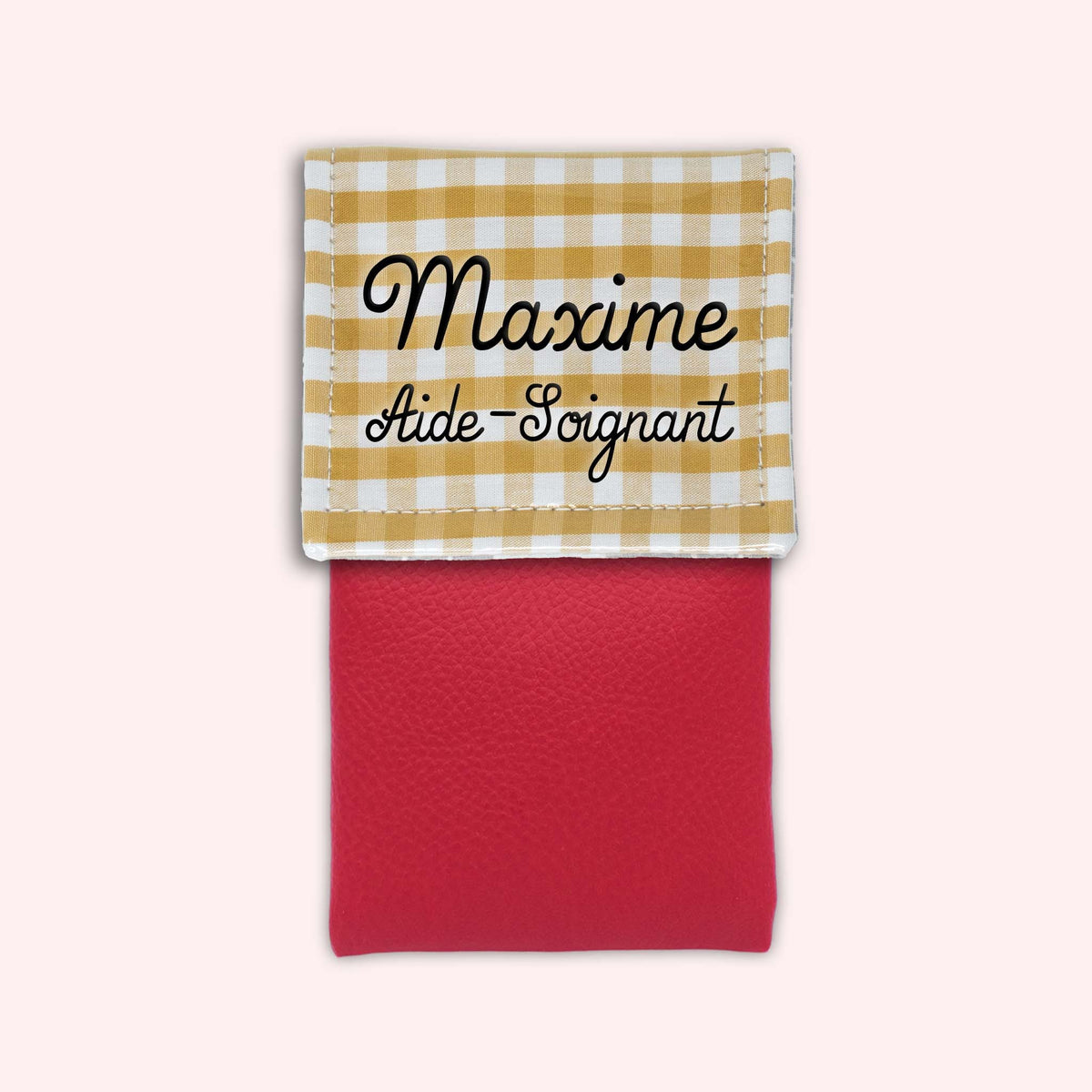 Pochette aimantée Vichy Dune
