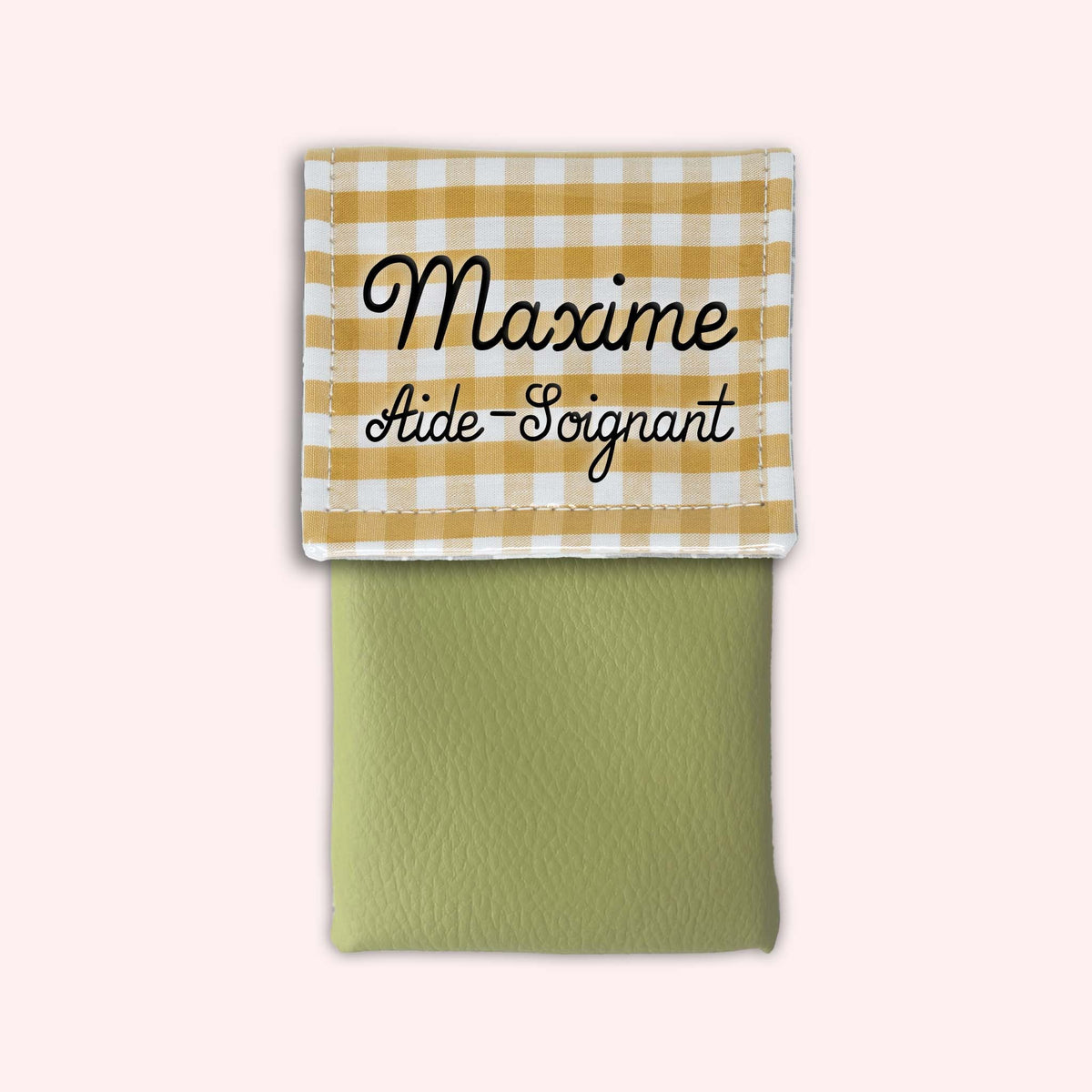 Pochette aimantée Vichy Dune