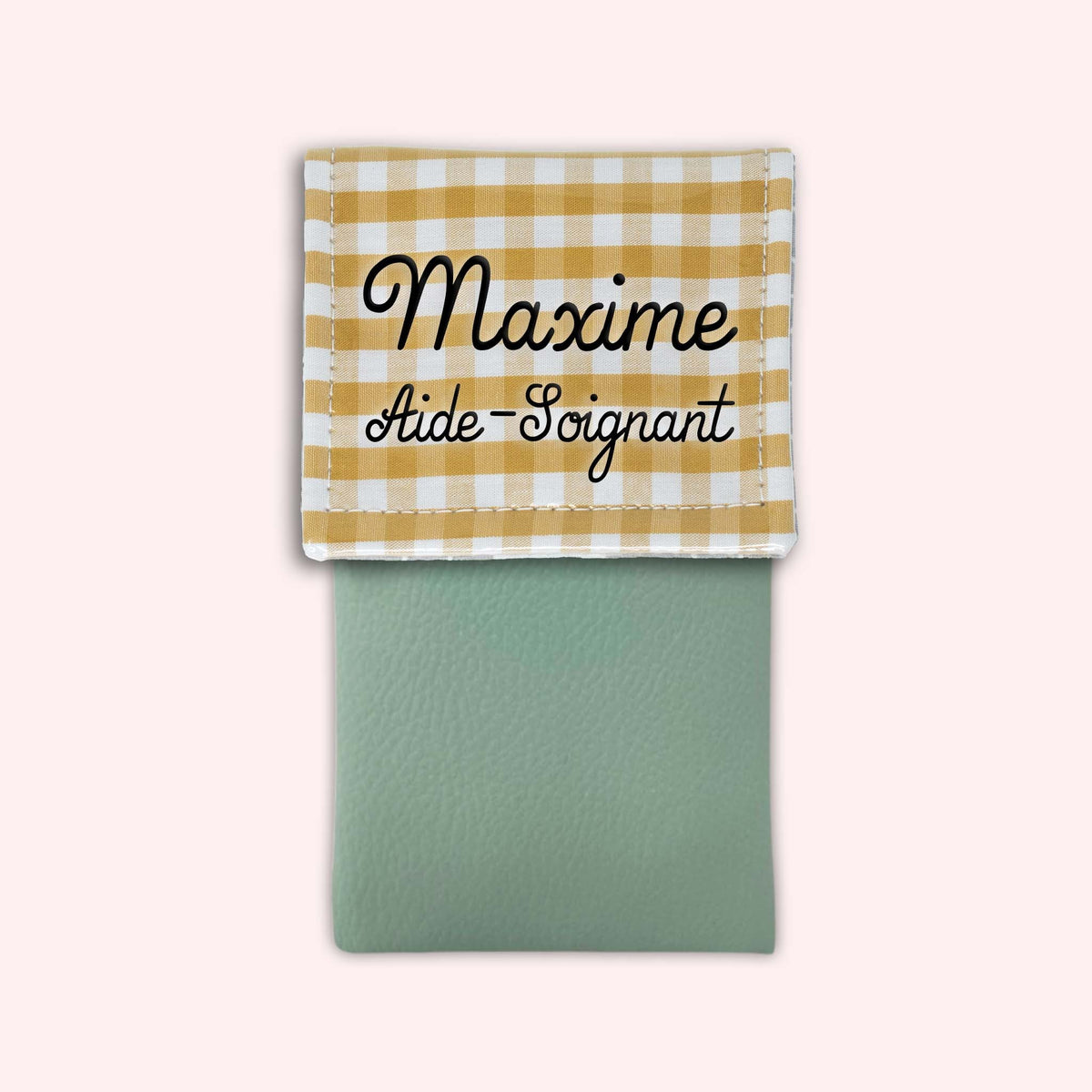 Pochette aimantée Vichy Dune