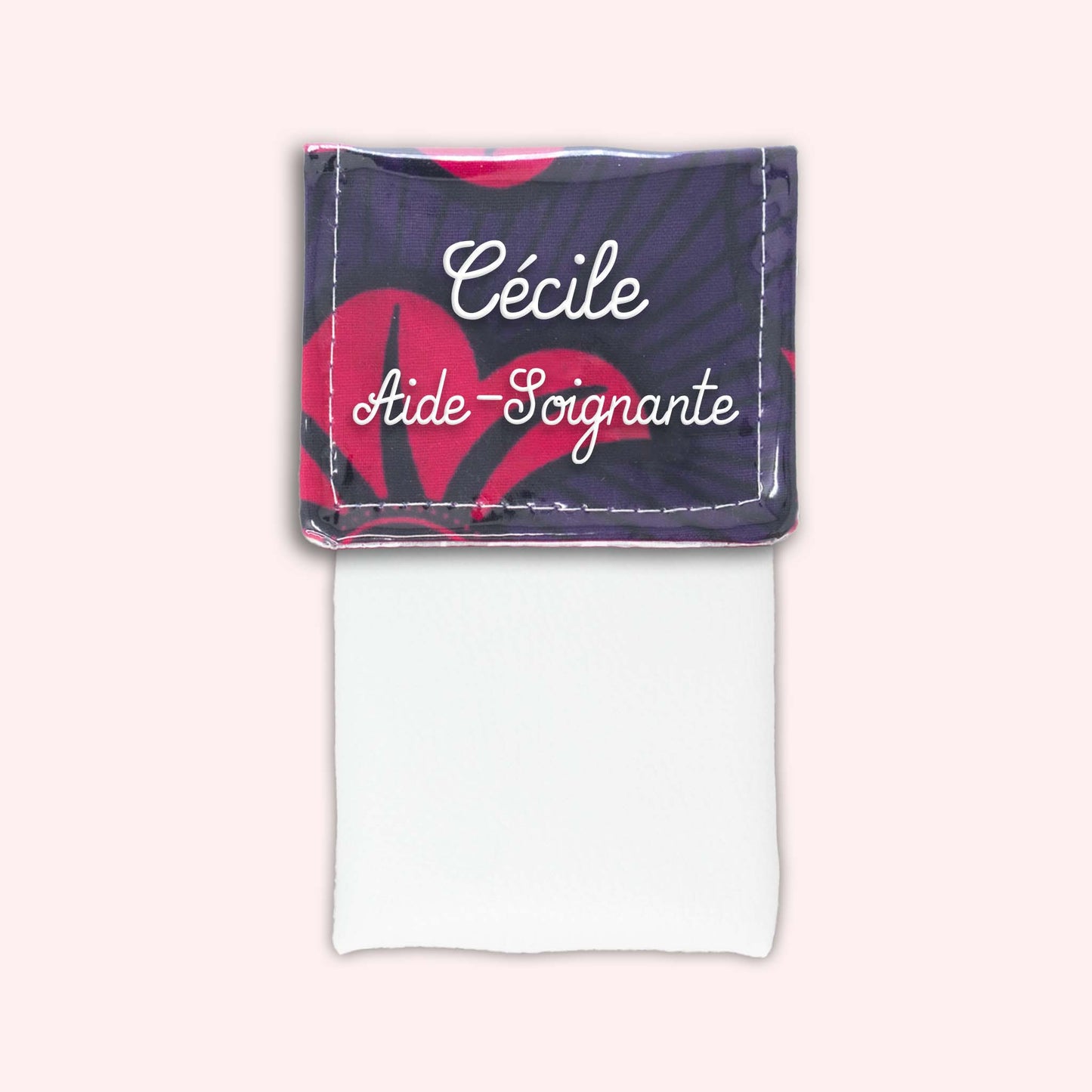 Pochette aimantée Wax Fuchsia et Violet