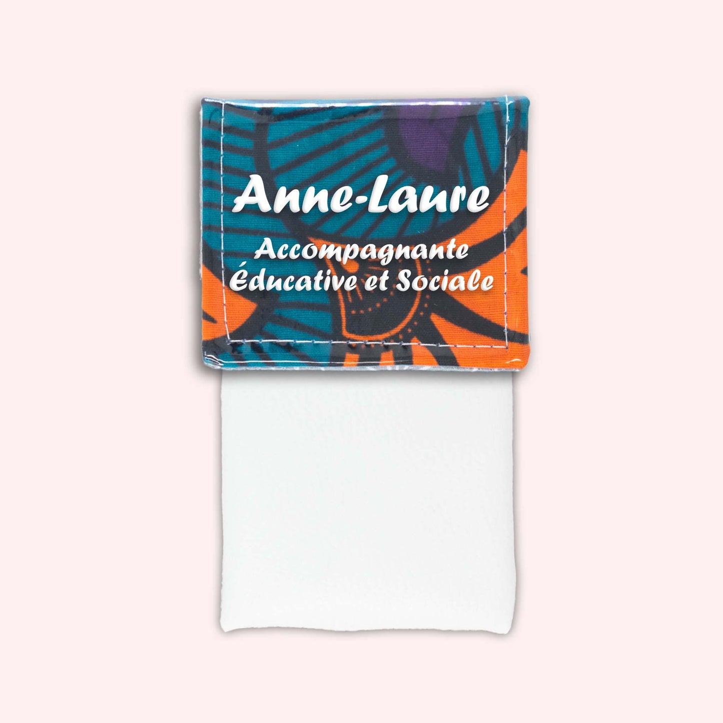 Pochette aimantée Wax Orange et Violet