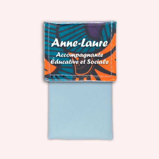 Pochette aimantée Wax Orange et Violet