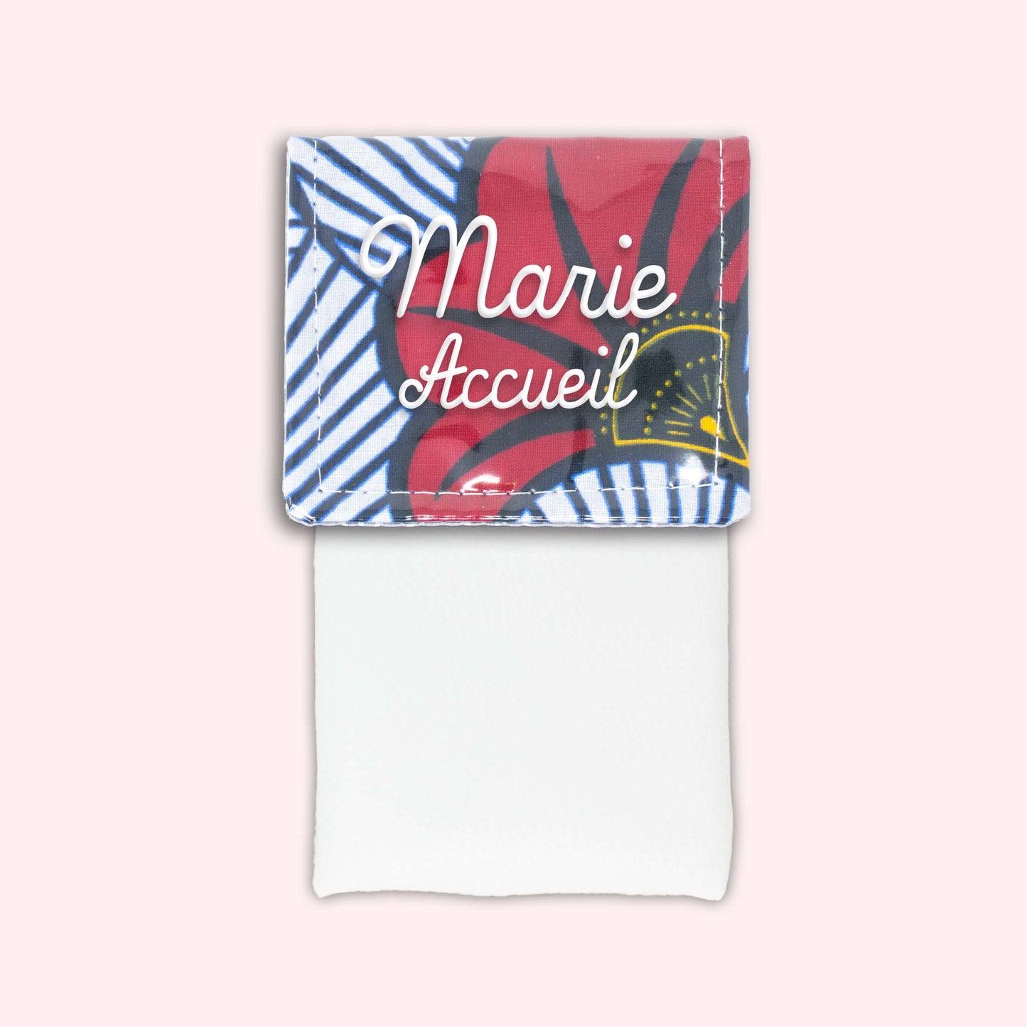 Pochette aimantée Wax Rouge et Orange