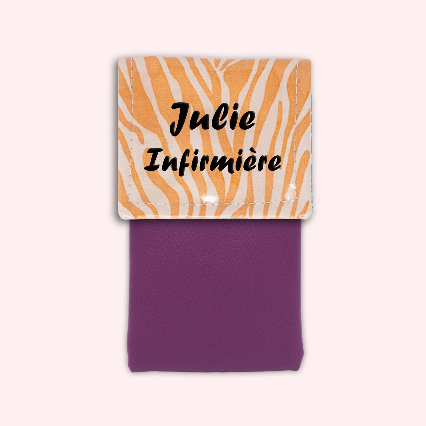 Pochette aimantée Zèbre Sable