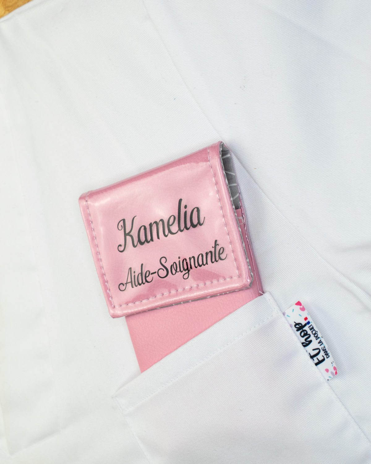 Pochette aimantée Rose pâle