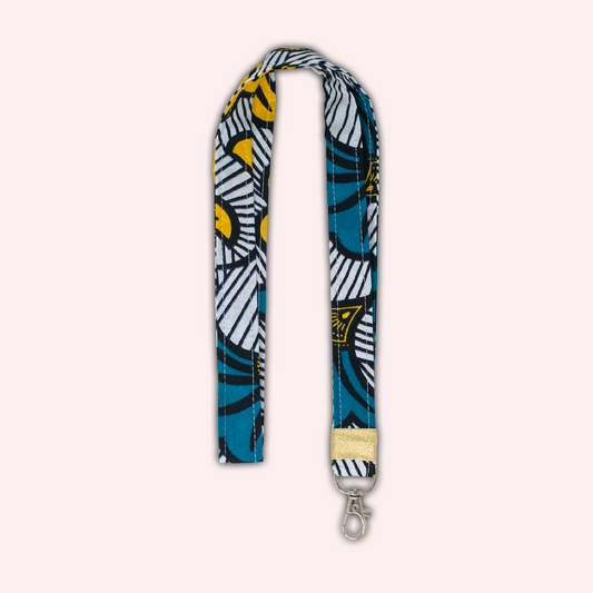 Yellow and Blue Wax Neck Warmer