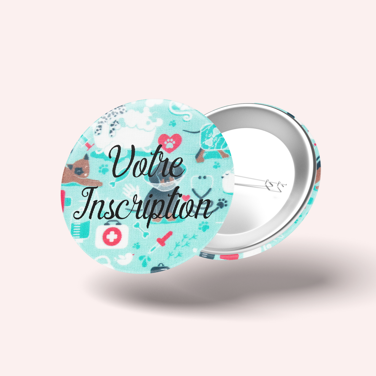 Badge Vétérinaire Bleu