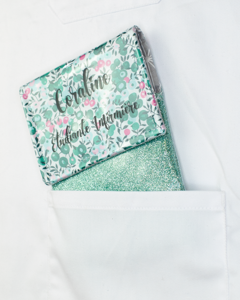 Pochette aimantée Liberty Wiltshire Vert