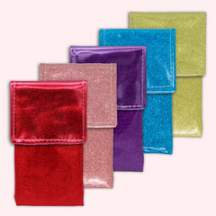 Plain pouches with sequins ✨