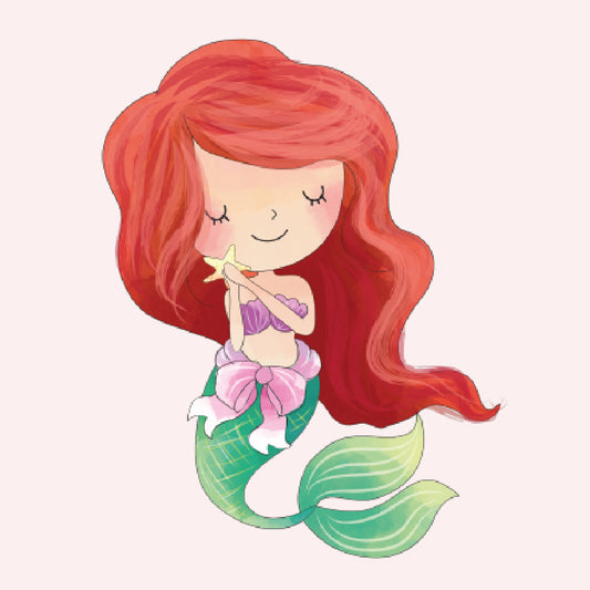 Option dessin pour Pochette personnalisée mettant en scène Ariel la petite sirène le personnage captivant de Grey's Anatomy, pour une protection stylisée de vos crayons