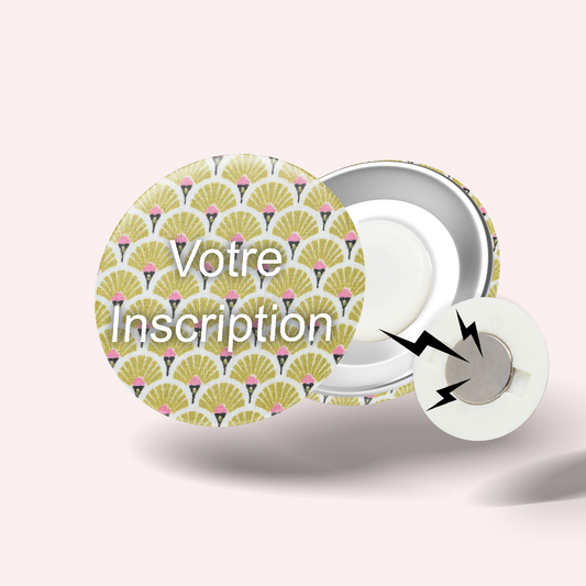 Gold Art Deco Badge