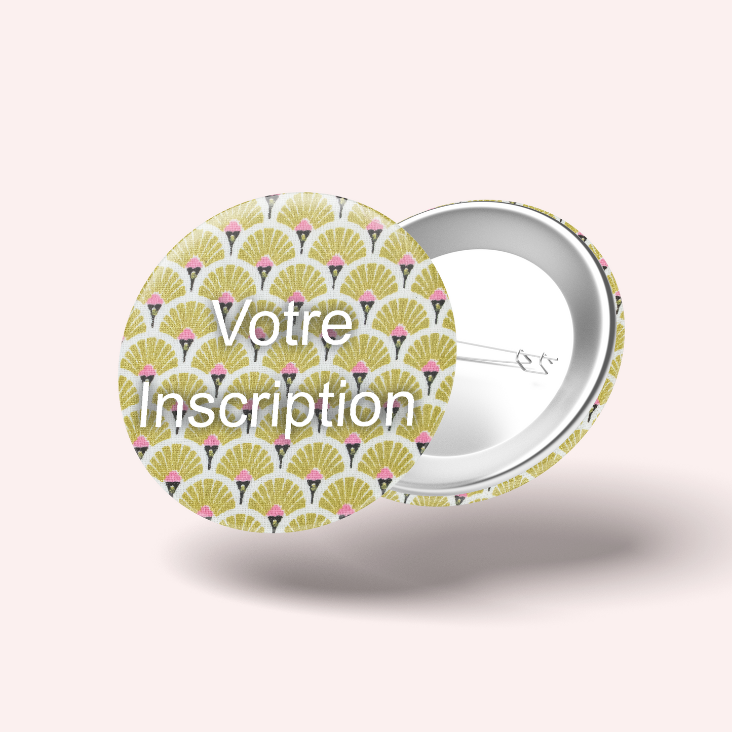 Badge Art Déco Doré
