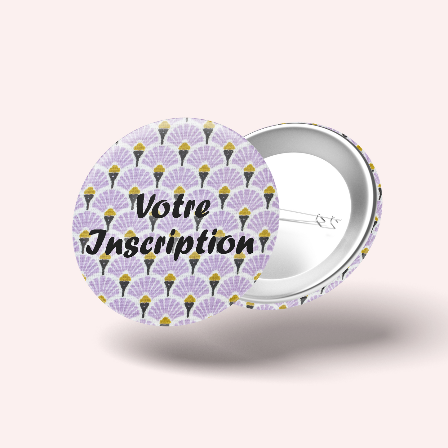 Badge Art Déco Parme