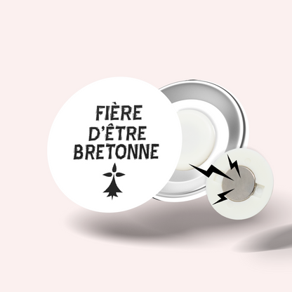 Badge Bretagne 011 Fière d’être bretonne