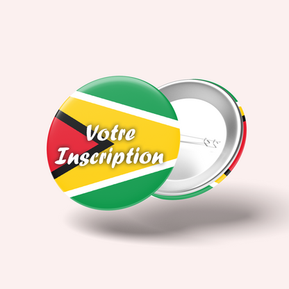 Badge Drapeau Guyane