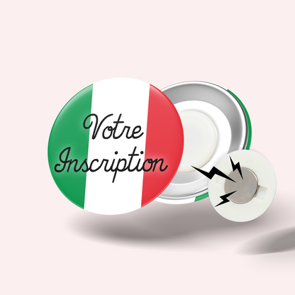 Badge Drapeau Italie