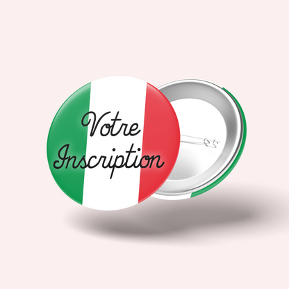 Badge Drapeau Italie
