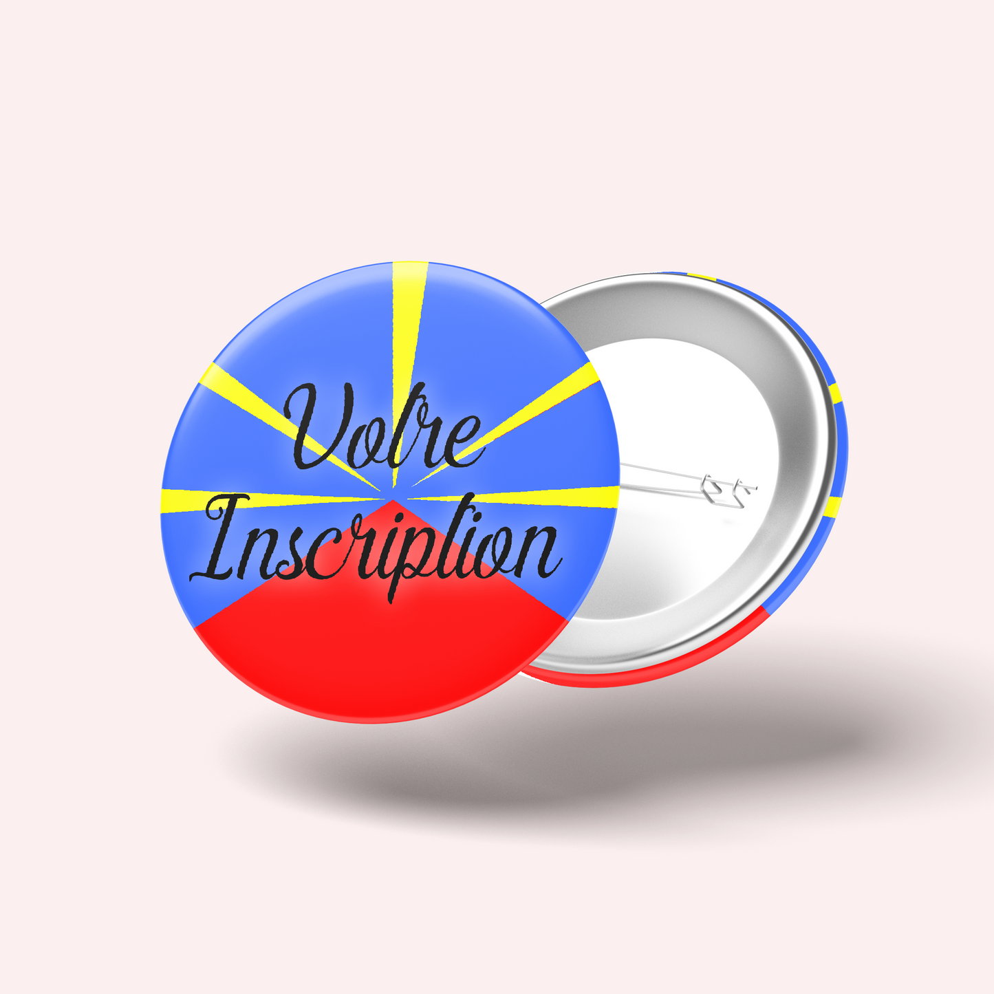 Badge Drapeau La Réunion