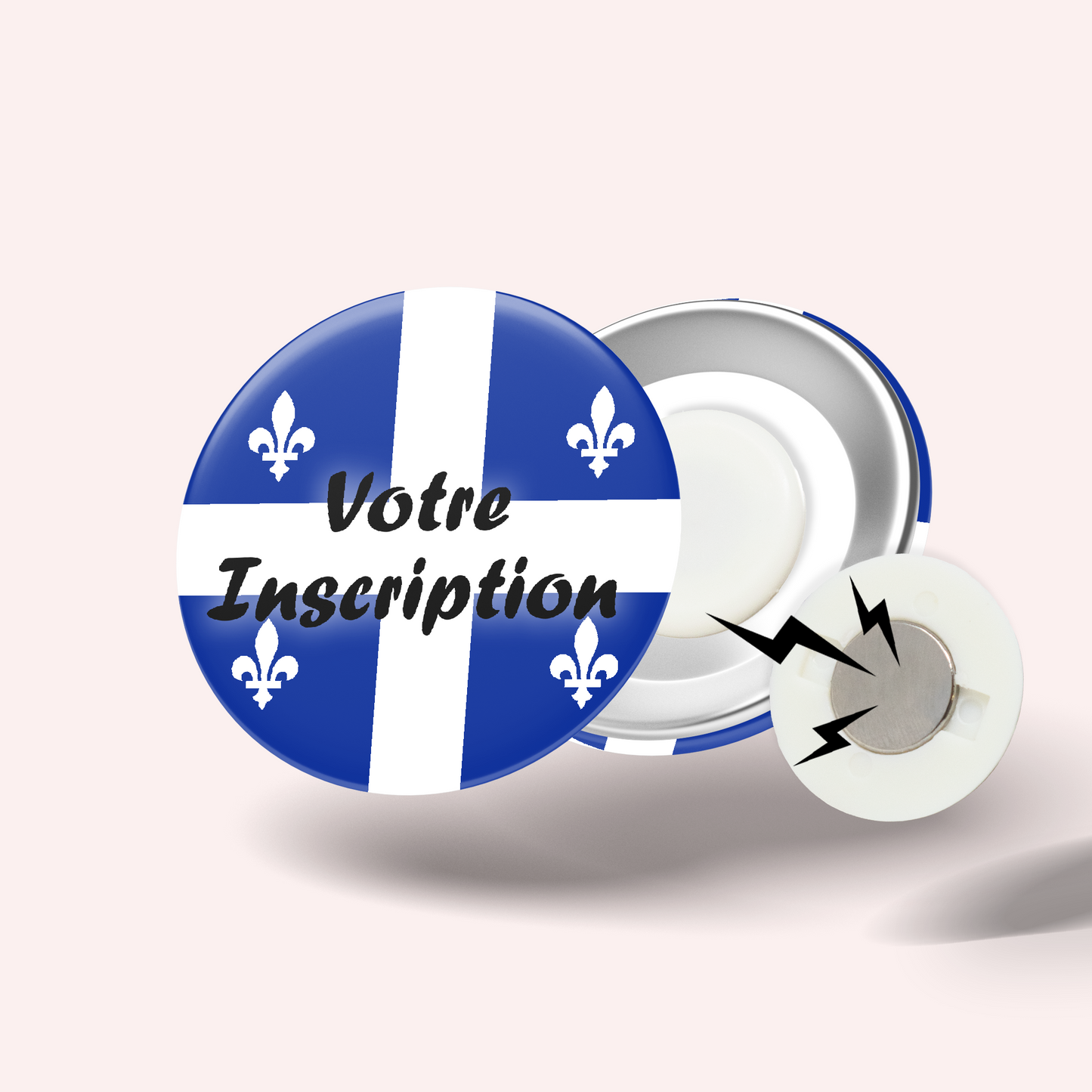 Badge Drapeau Québec
