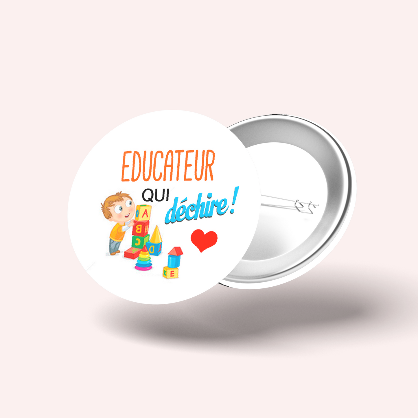 Badge Éducateur qui déchire 002