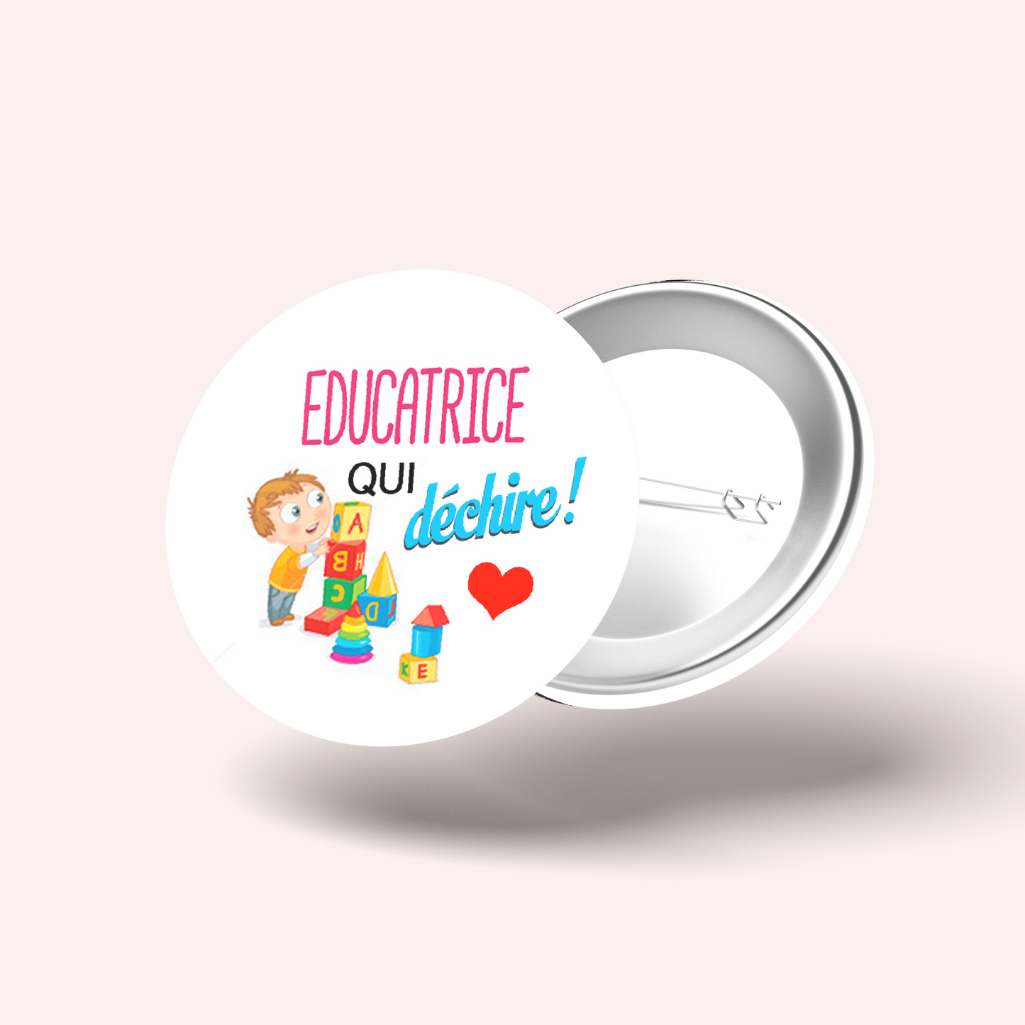 Badge Éducatrice qui déchire 002