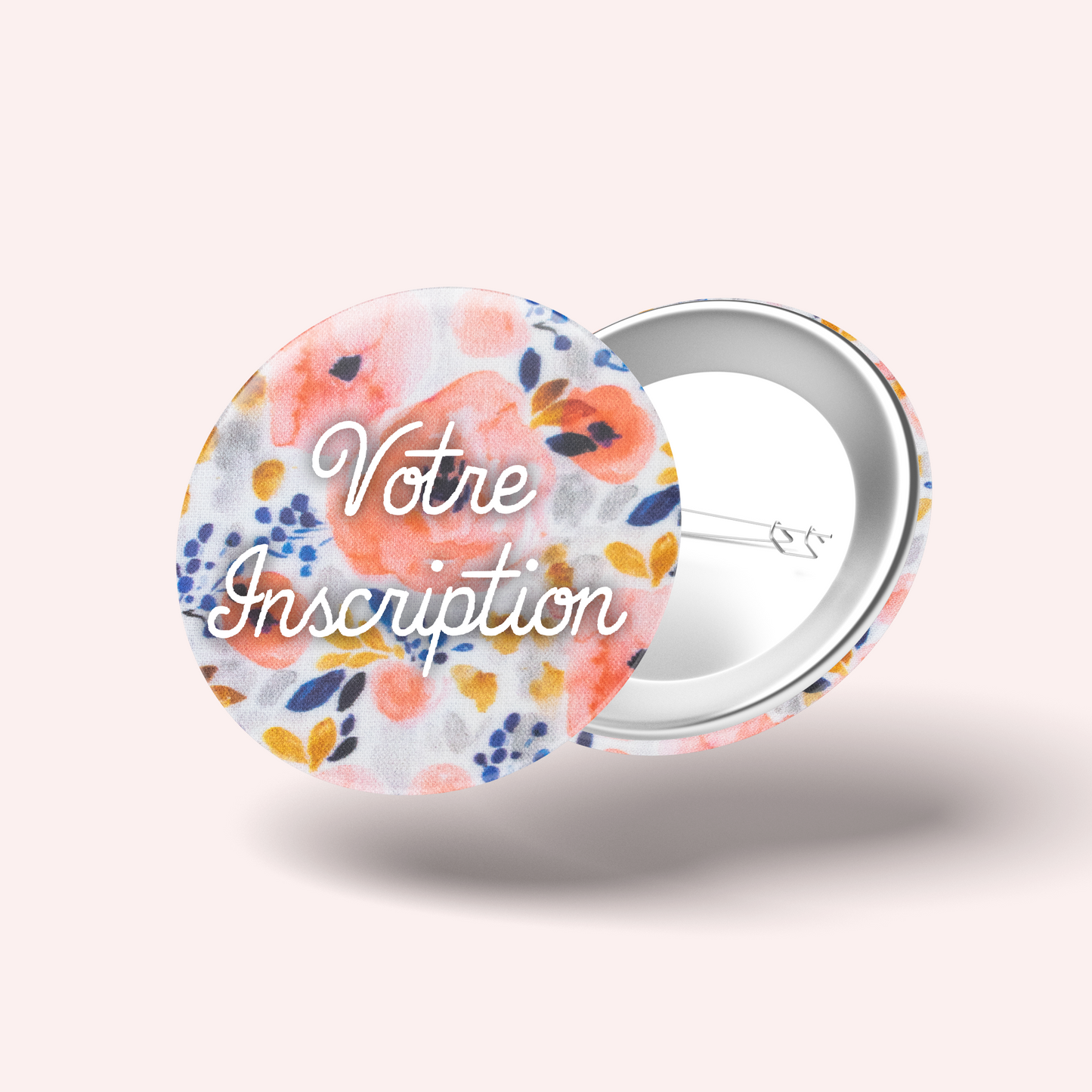 Aqua Flower Badge