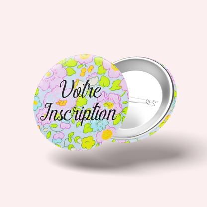 Badge Liberty Besty Fluo Yellow
