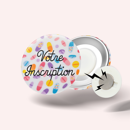 Multicolor Capsules Badge