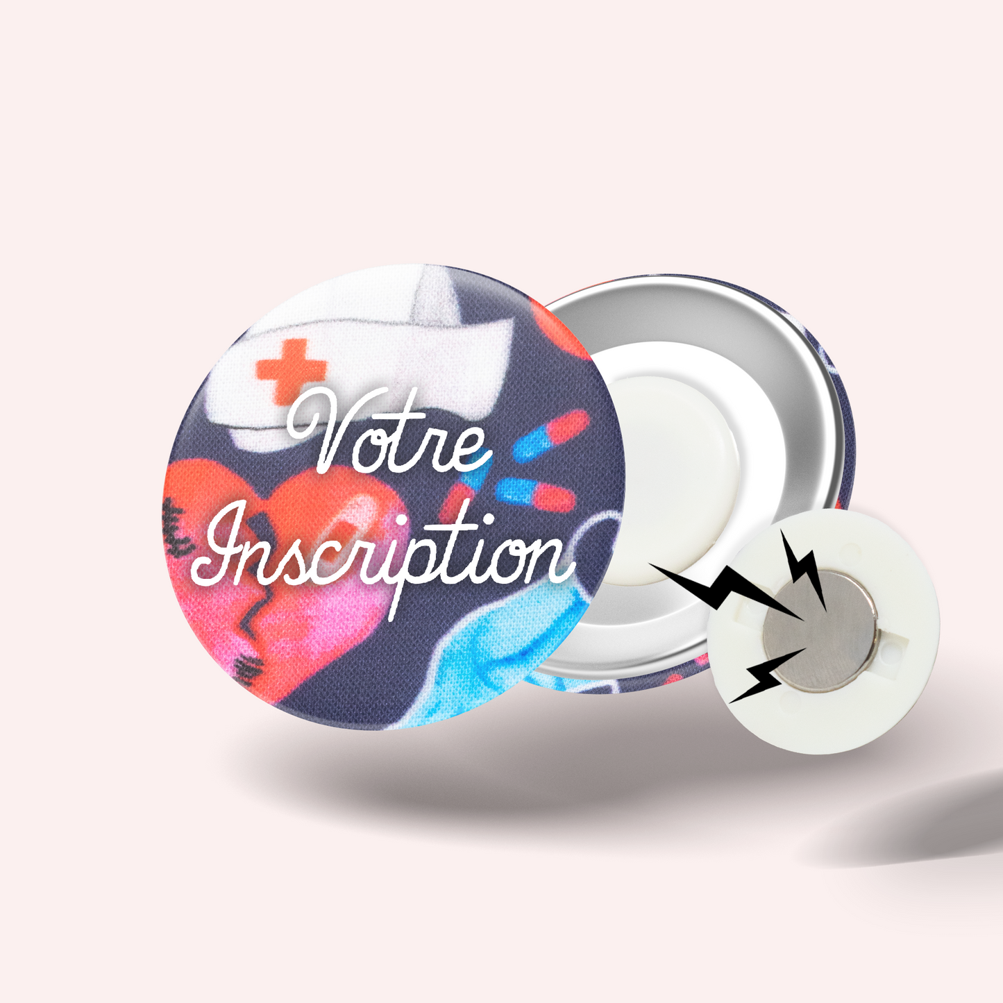 Badge Masque Coeur