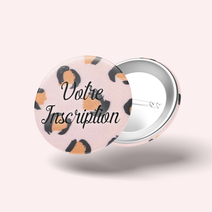 Pink Leopard Badge