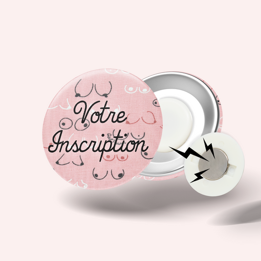 Pink Boobs Badge