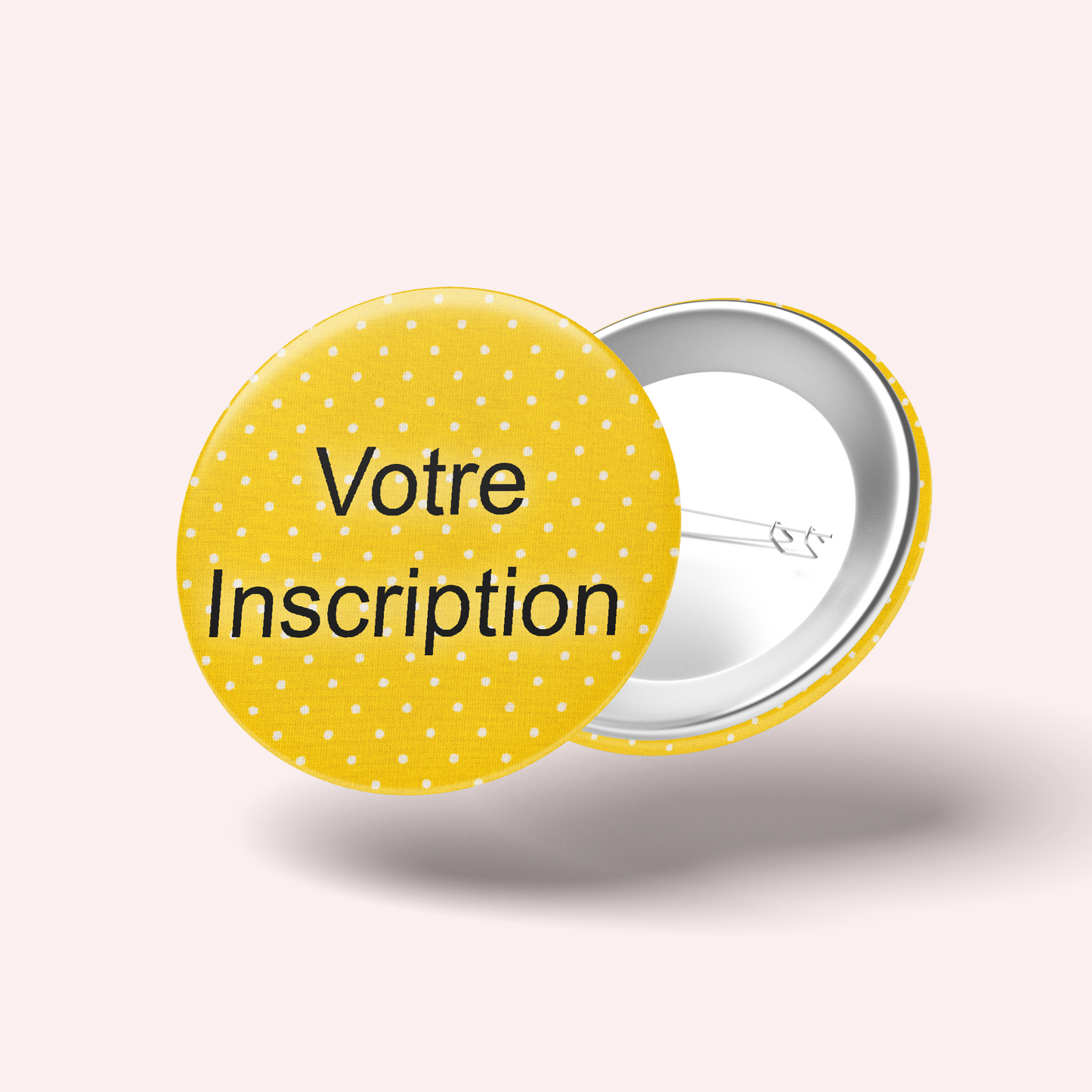 Yellow Polka Dot Badge