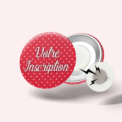 Red Polka Dot Badge