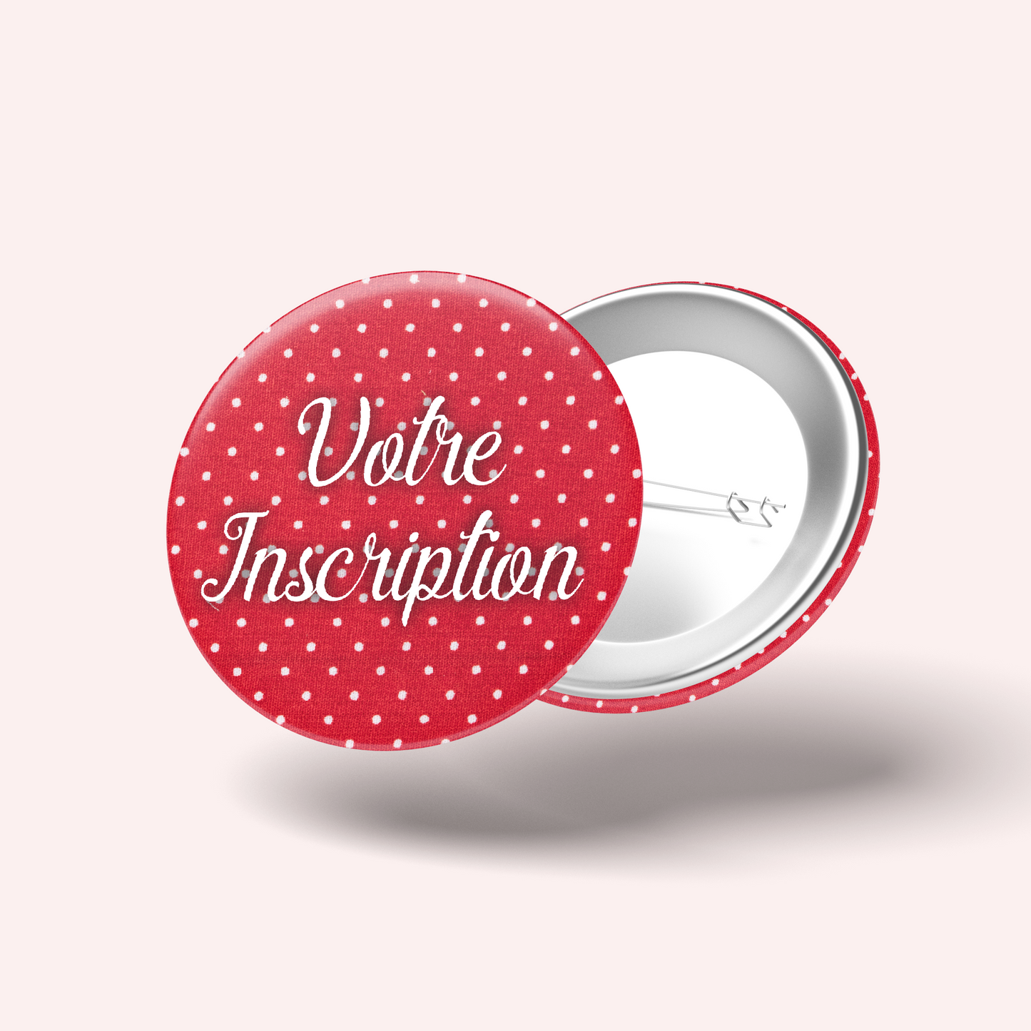 Red Polka Dot Badge