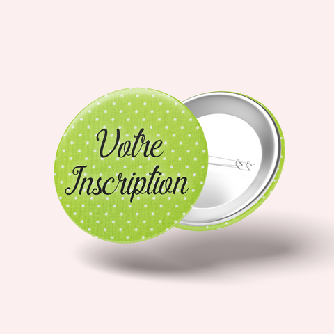 Green Polka Dot Badge