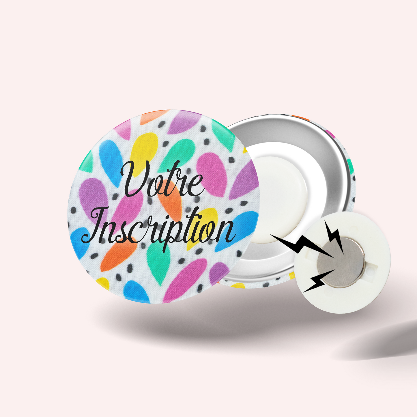 Rainbow Confetti Badge