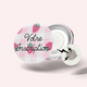 Badge Vichy Fraise