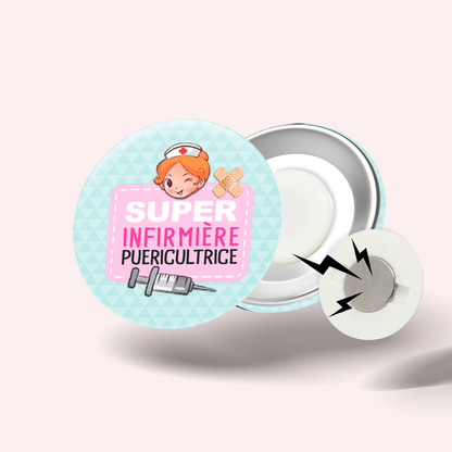 Super Pediatric Nurse Badge 007
