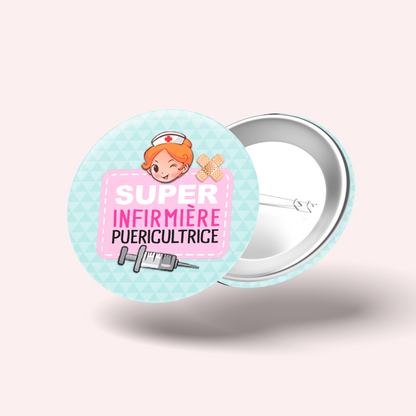 Super Pediatric Nurse Badge 007