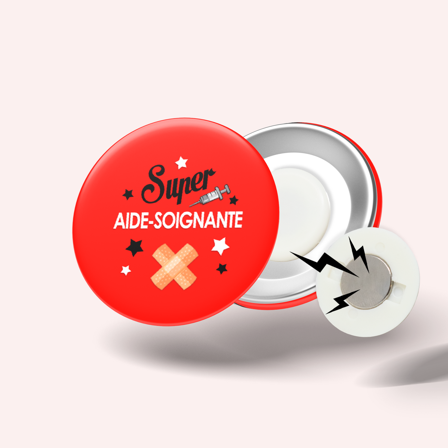 Badge Super métier 004 Aide-Soignante