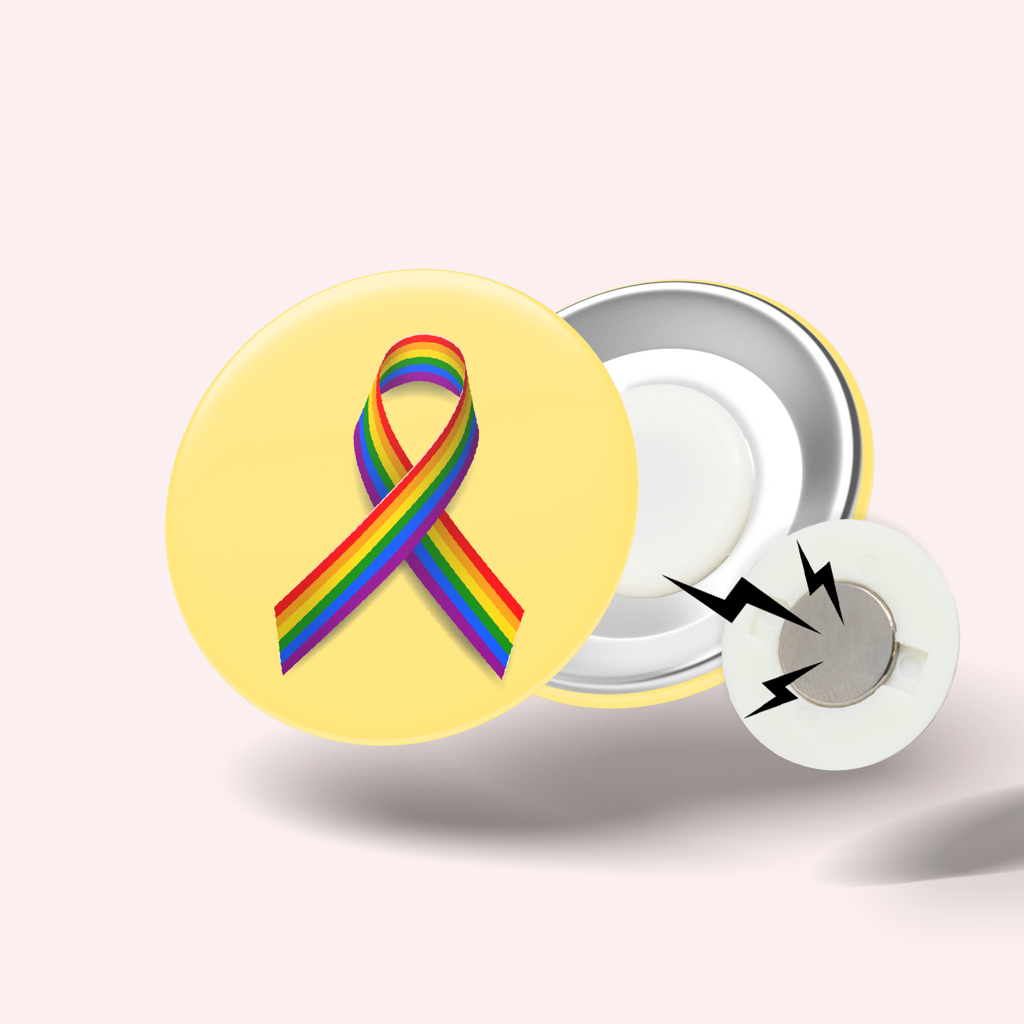 Rainbow Ribbon Badge (LGBT)