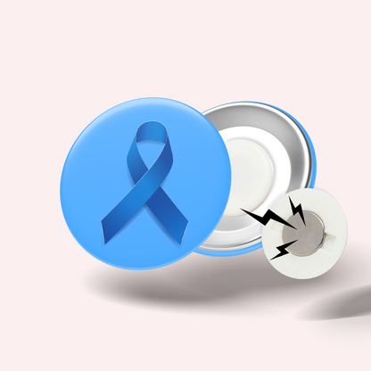 Blue Ribbon Badge (Fibromyalgia, colon and prostate cancer, autism)