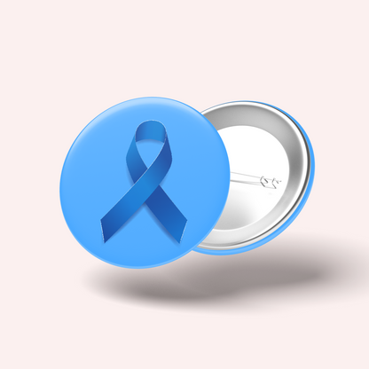 Blue Ribbon Badge (Fibromyalgia, colon and prostate cancer, autism)