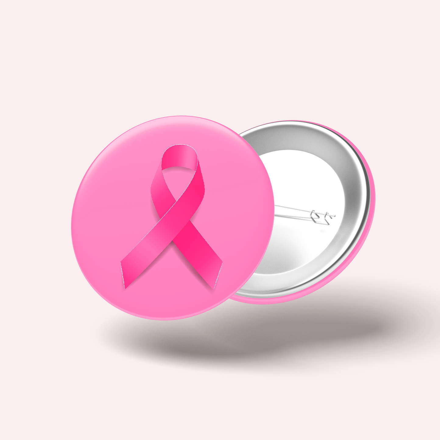 Badge Ruban Rose (Cancer du sein)