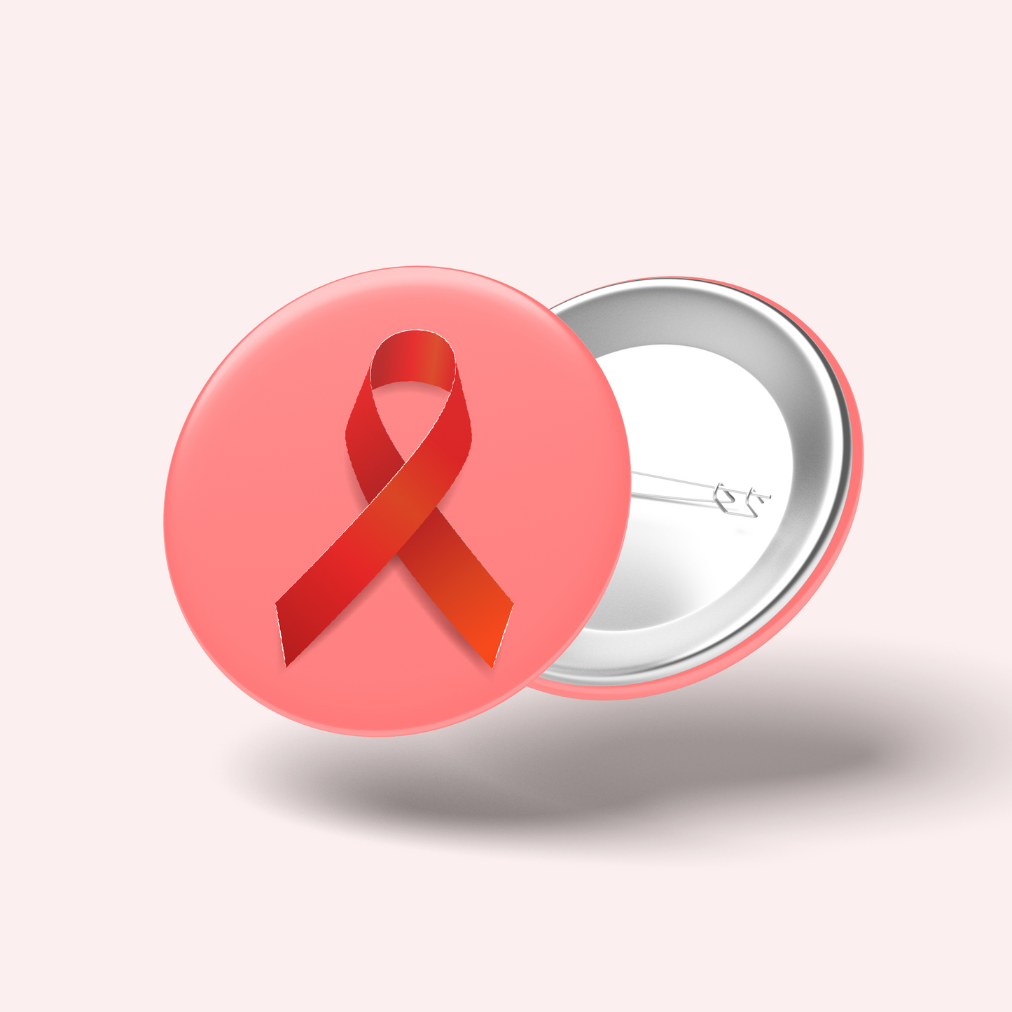 Red Ribbon Badge (HIV, AIDS)