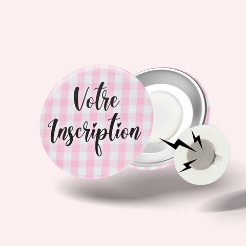 Badge Vichy Blush