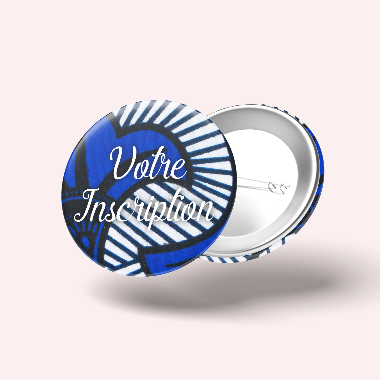 Black and Blue Wax Badge