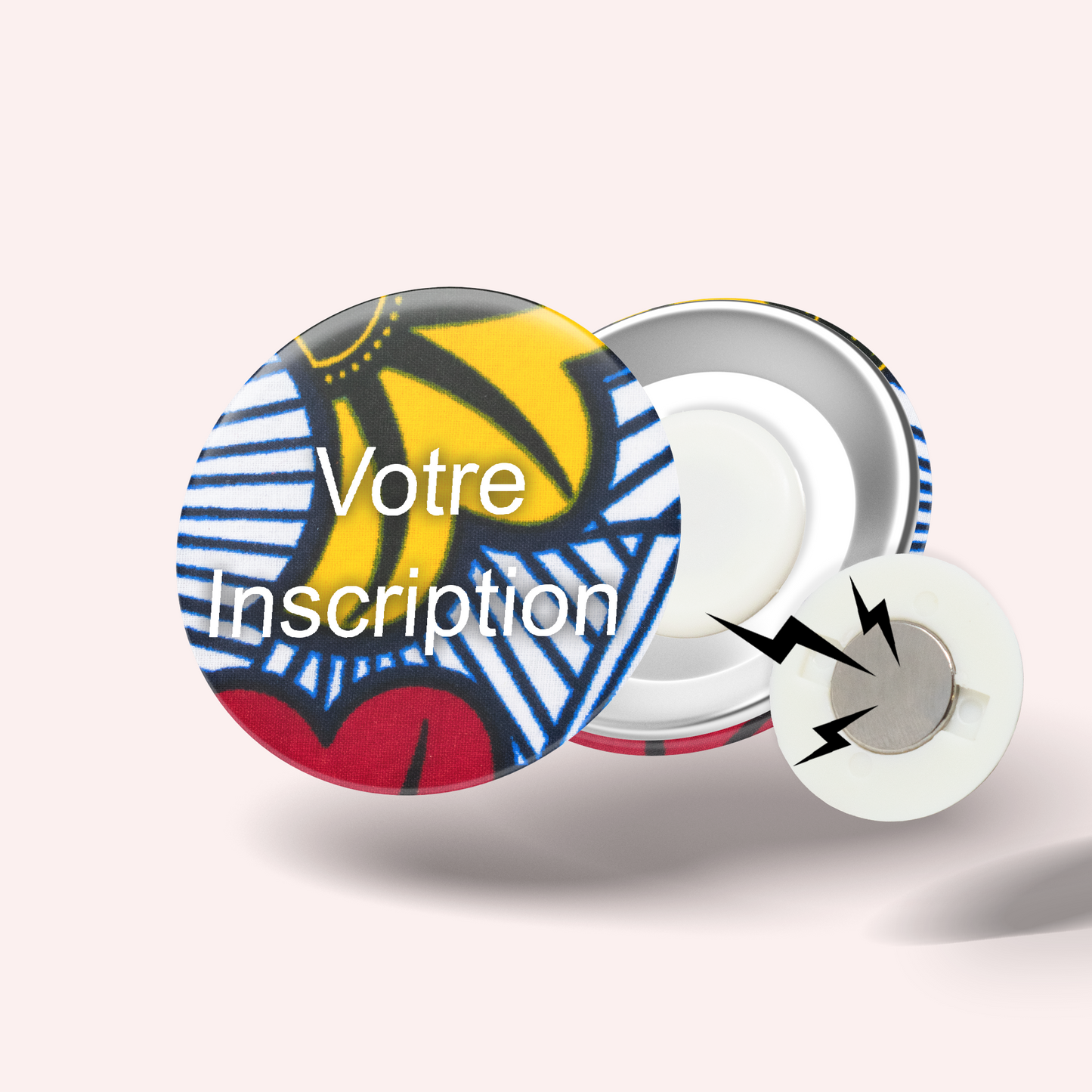 Red and Orange Wax Badge
